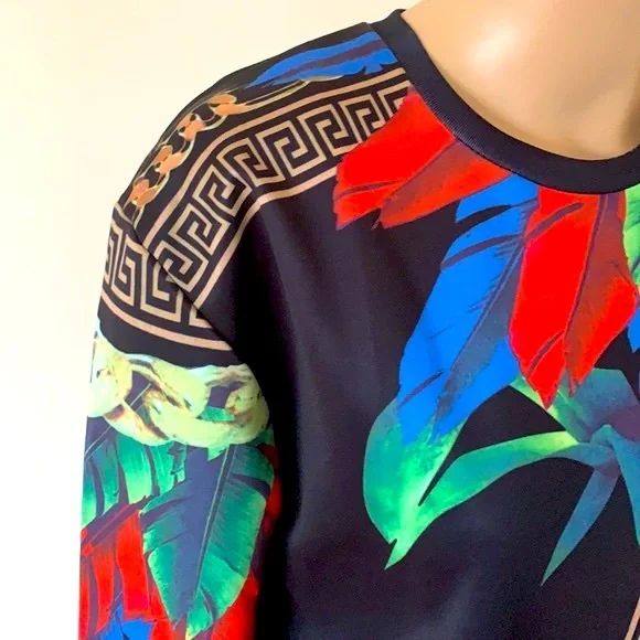 AIDEAONE | Retro print sweater - Picture 7 of 11